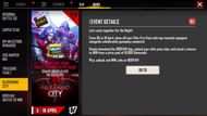 Bloodwing City event in Free Fire